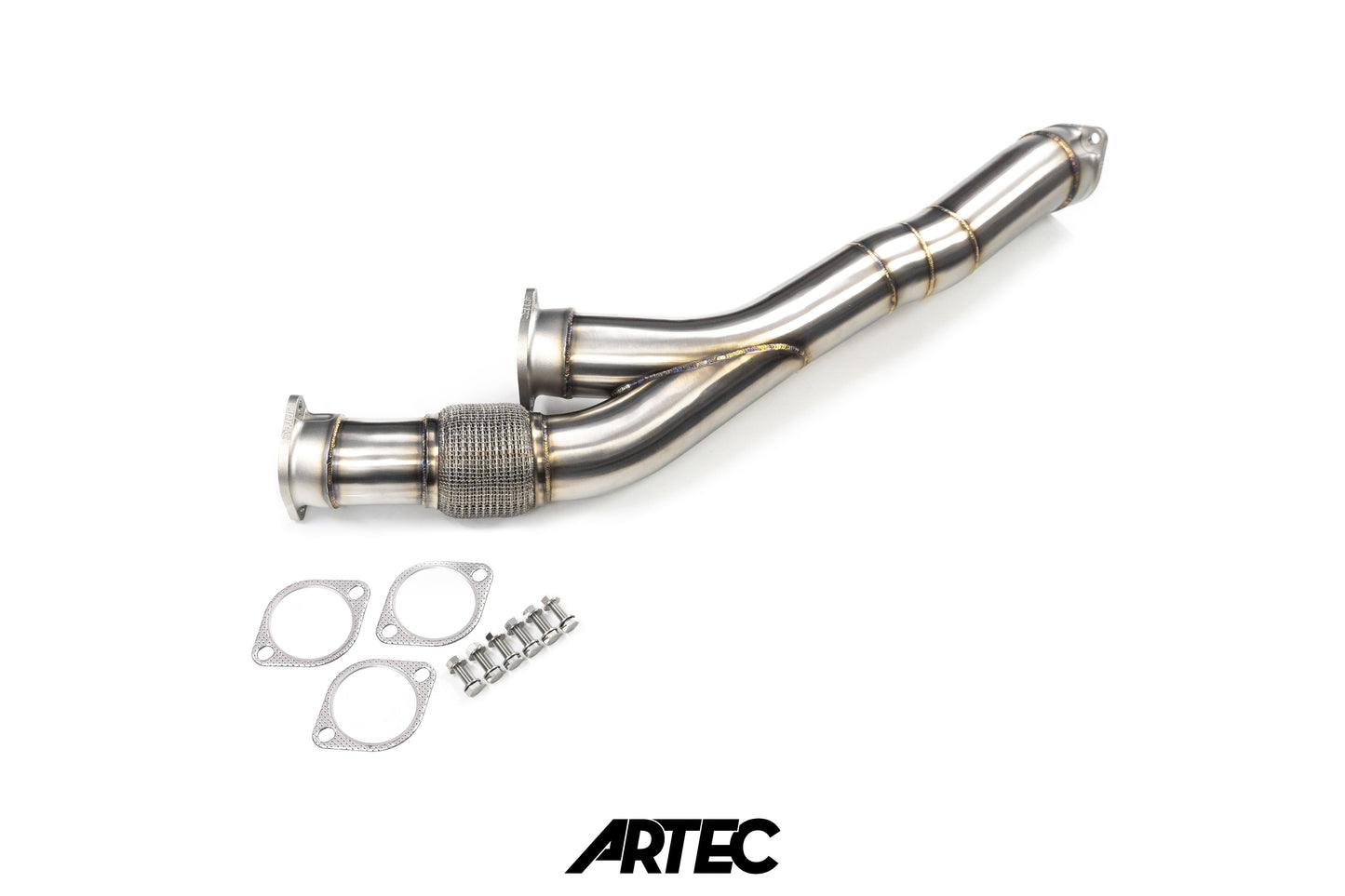 Nissan RB26 Twin 3.5" Stock Frame Front Pipe